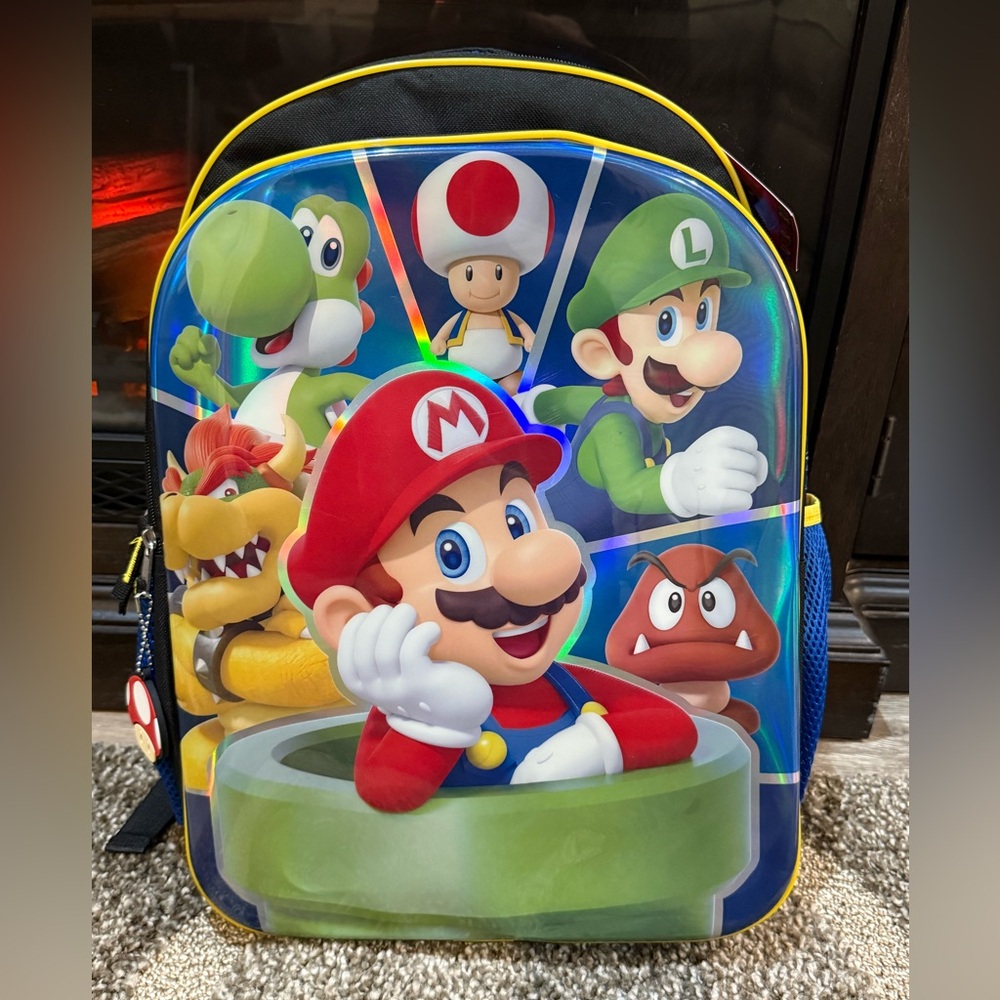 NEW. Nintendo Super Mario Large Backpack.